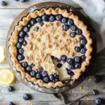 Blaubeer-Tarte mit Vanille-Schmand und Streuseln