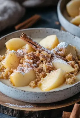 Bratapfel-Crumble auf Zimtcreme