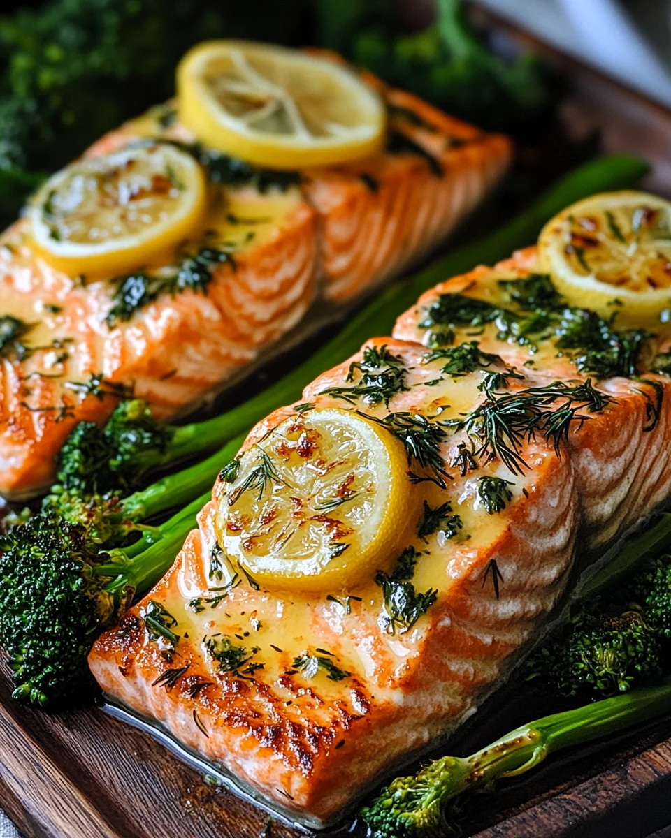 Buttergebackener Lachs mit Broccolini 20 Buttergebackener