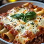 Cannelloni mit Rindfleisch und K&auml;se