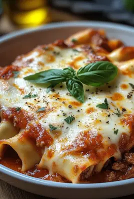 Cannelloni mit Rindfleisch und Käse