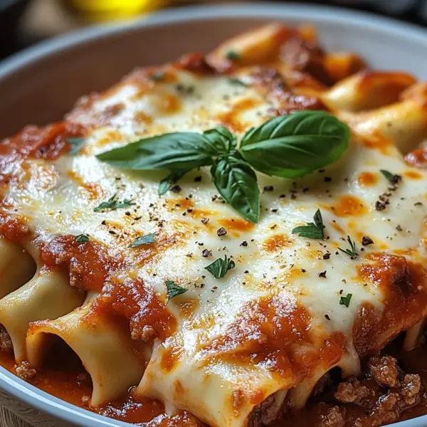 Cannelloni mit Rindfleisch und Käse