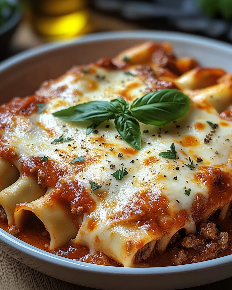 Cannelloni mit Rindfleisch und K&auml;se
