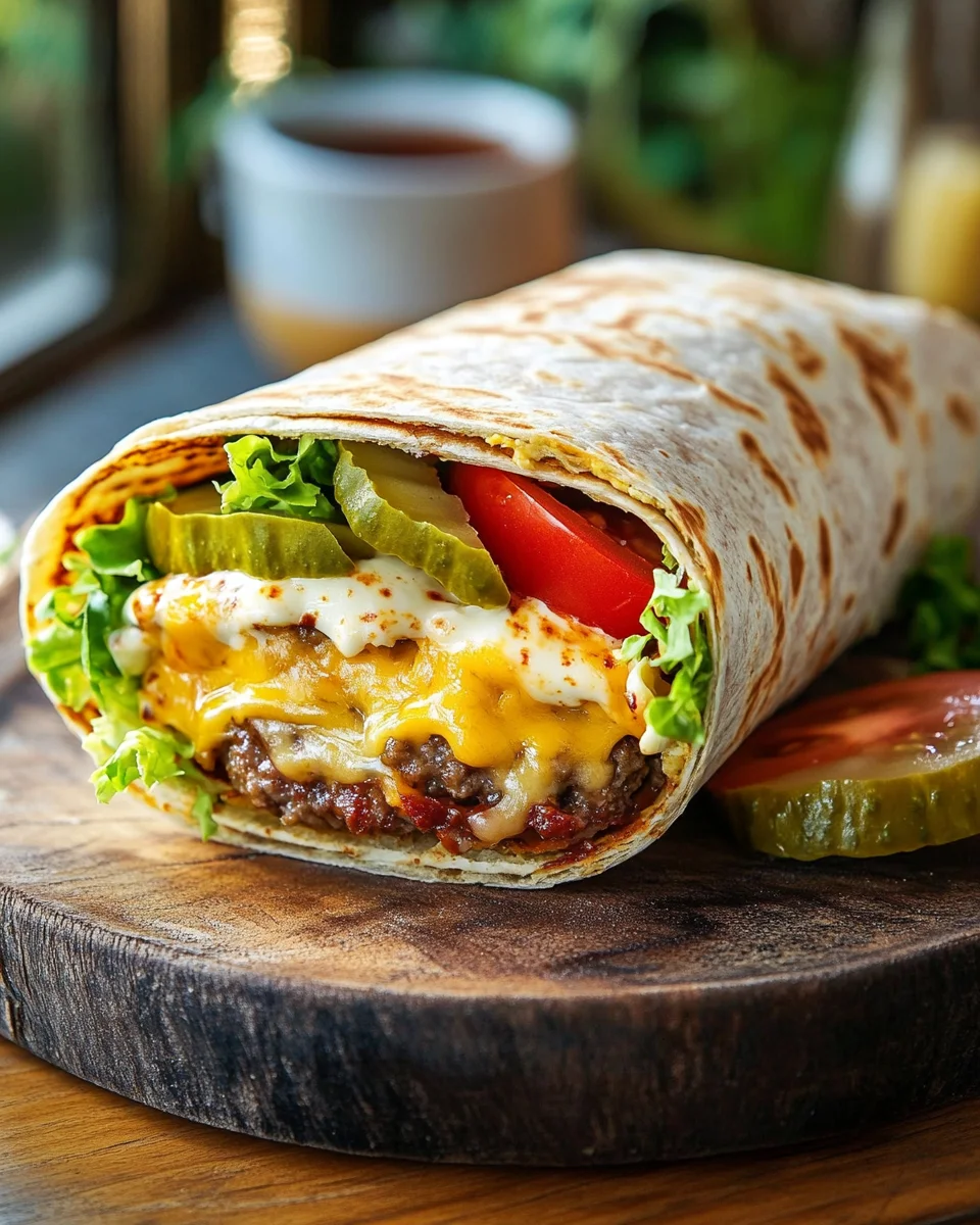 Cheeseburger-Wraps