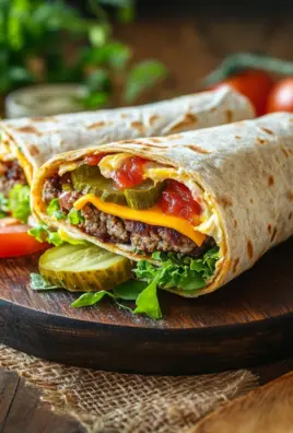 Cheeseburger-Wraps