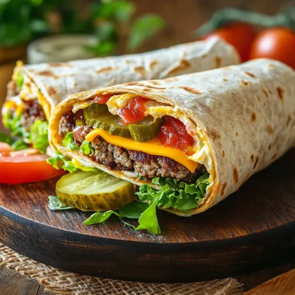 Cheeseburger-Wraps