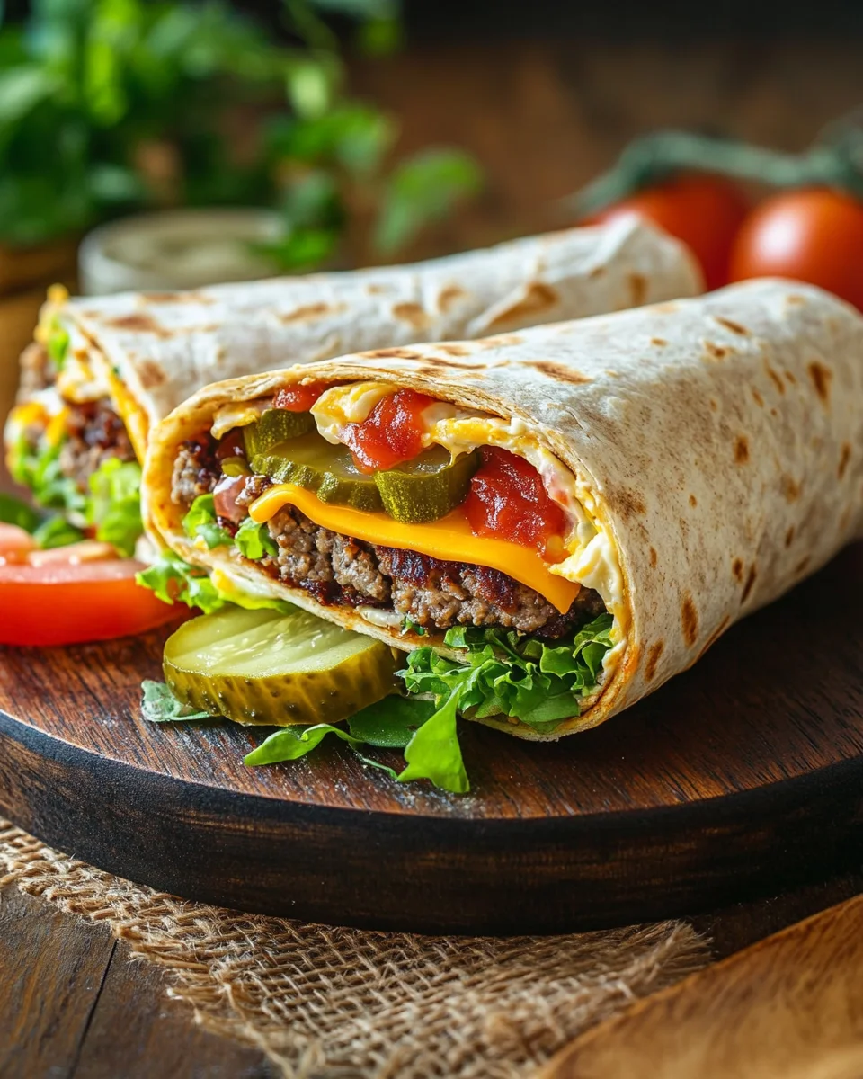 Cheeseburger-Wraps