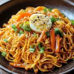 Chinesische Bratnudeln mit Ei