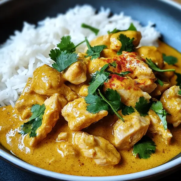 Curry-Geschnetzeltes mit Reis