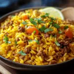 Curryreis mit Hackfleisch