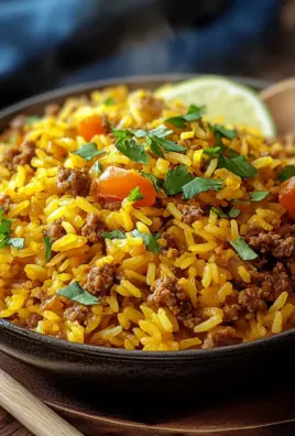 Curryreis mit Hackfleisch