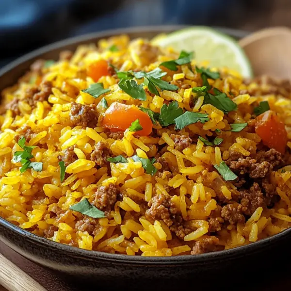 Curryreis mit Hackfleisch