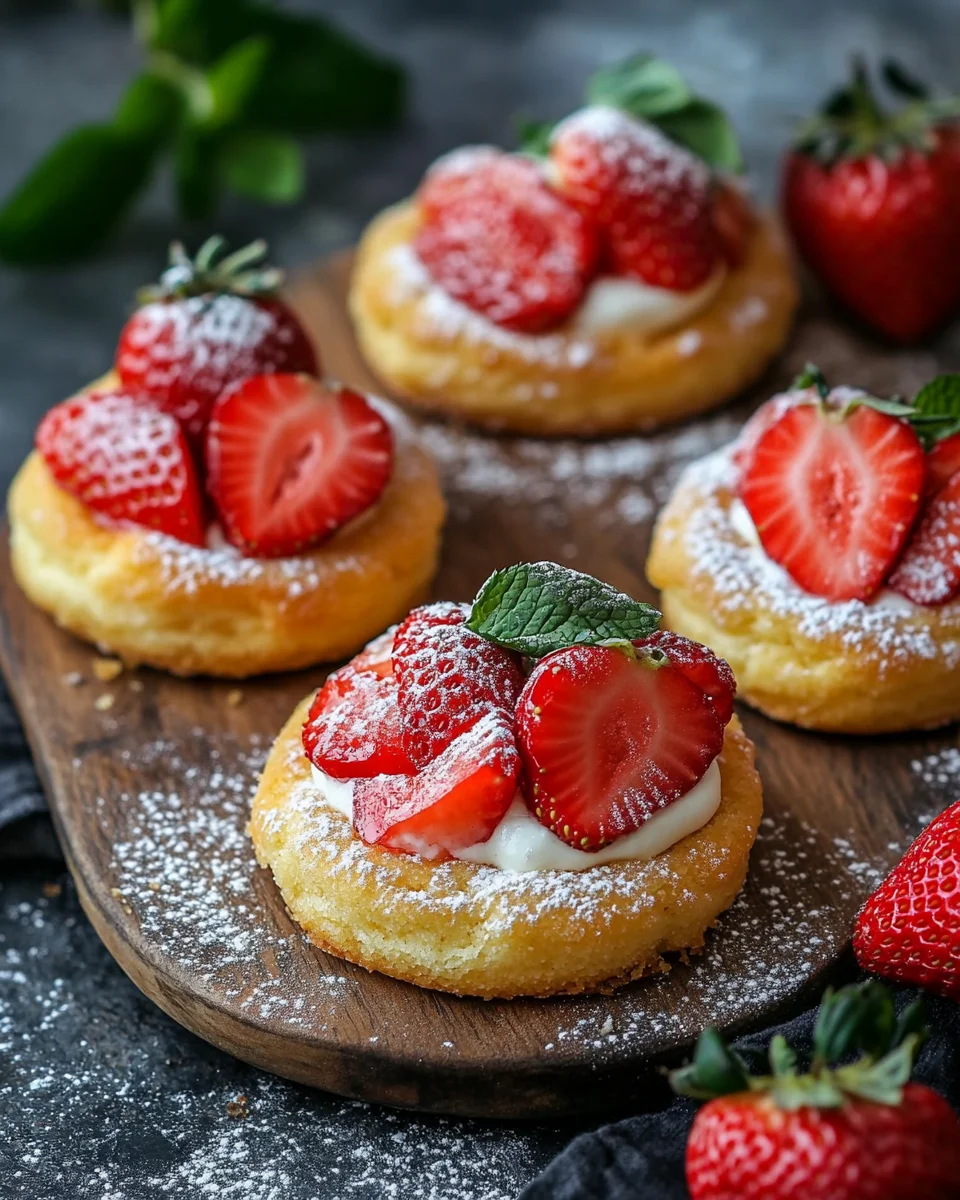 Erdbeer-K&auml;sekuchen-Kekse