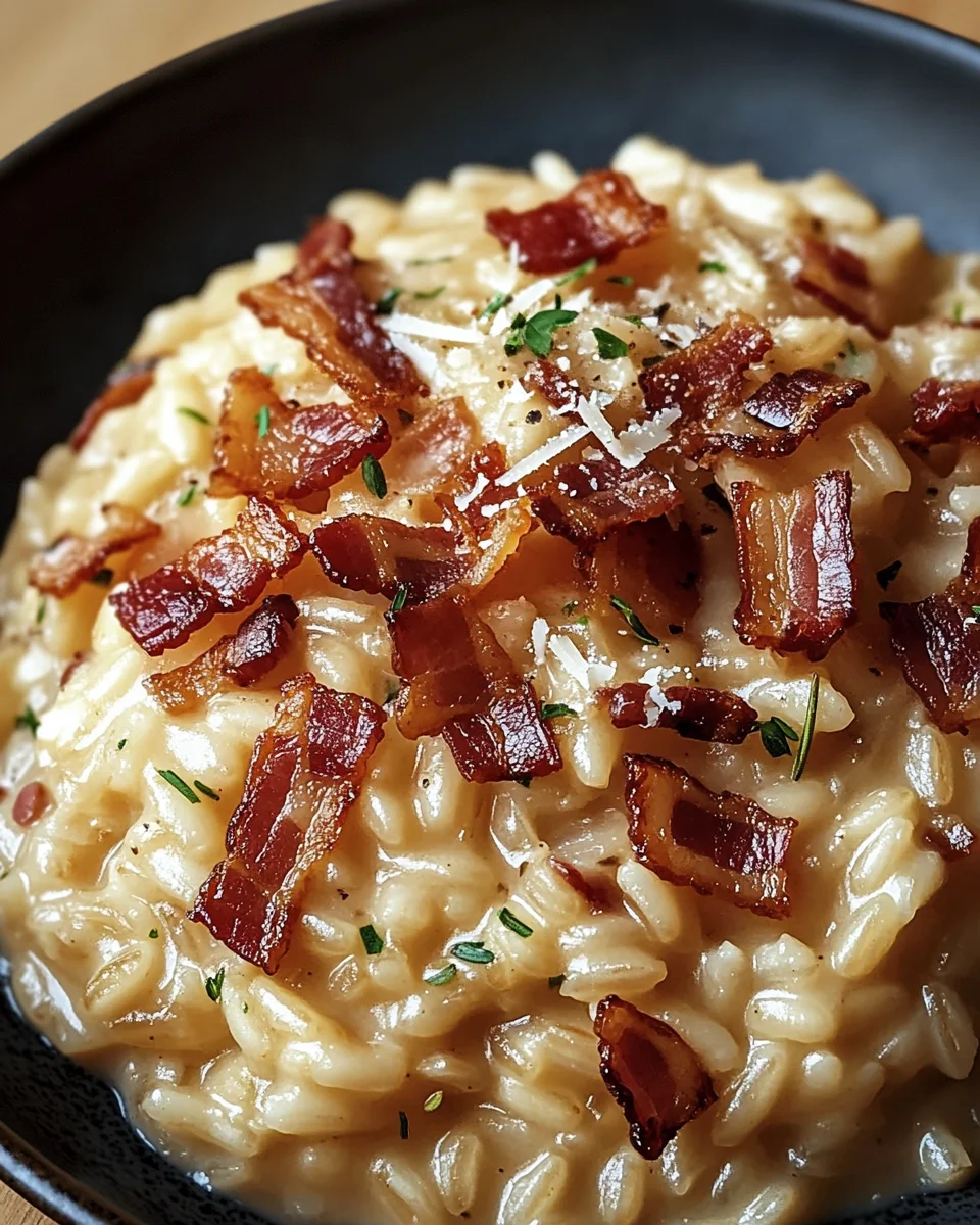 Französisches Zwiebel und Speck Risotto 17 Französisches