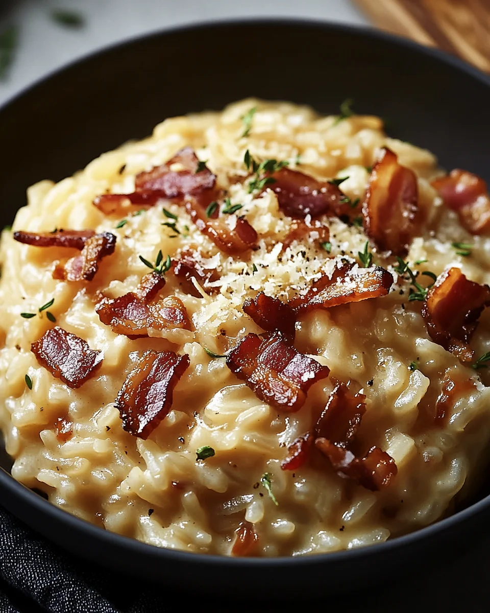 Französisches Zwiebel und Speck Risotto 19 Französisches Zwiebel und Speck Risotto