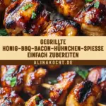 Gegrillte Honig-BBQ-Bacon-Hühnchen-Spieße einfach zubereiten 17 Pinterest Hidden Image