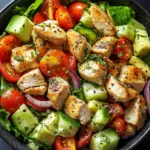 Gesunder Avocado H&auml;hnchen Salat
