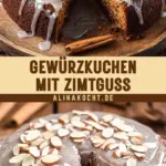 Gewürzkuchen mit Zimtguss 26 Pinterest Hidden Image