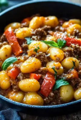Gnocchi Pfanne mit Hackfleisch und Paprika 23 Gnocchi Pfanne mit Hackfleisch und Paprika