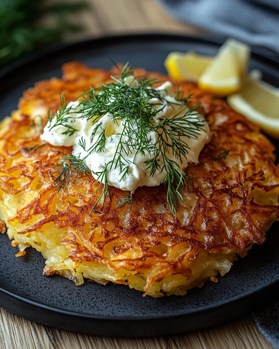 Großer Rösti mit Frischkäse und Lachs 20 Großer