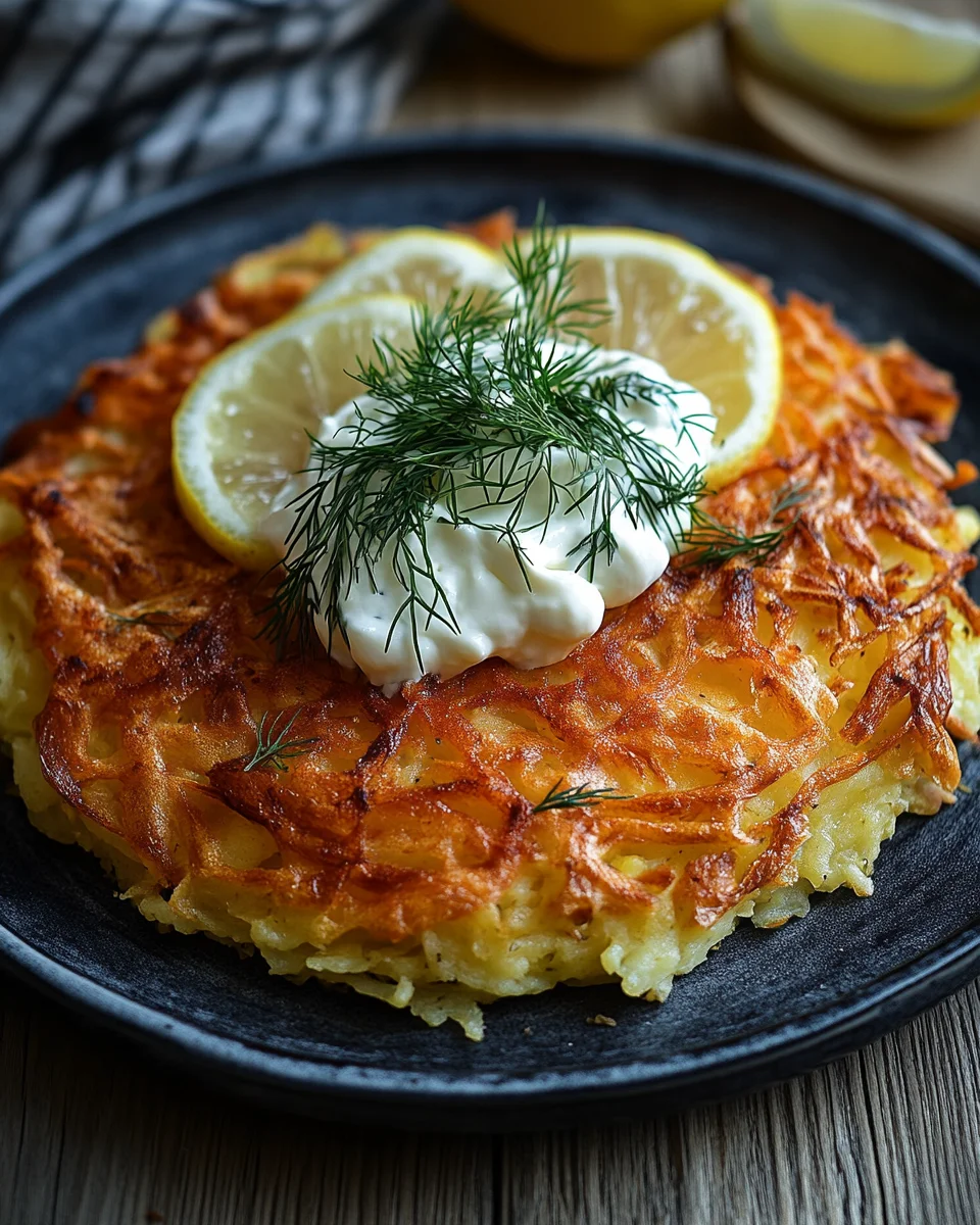 Großer Rösti mit Frischkäse und Lachs 22 Großer Rösti mit Frischkäse und Lachs