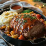 Hackbraten aus dem Backofen
