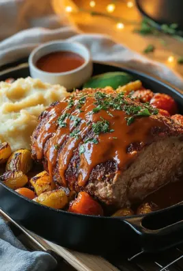 Hackbraten aus dem Backofen