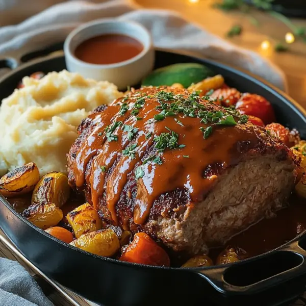 Hackbraten aus dem Backofen