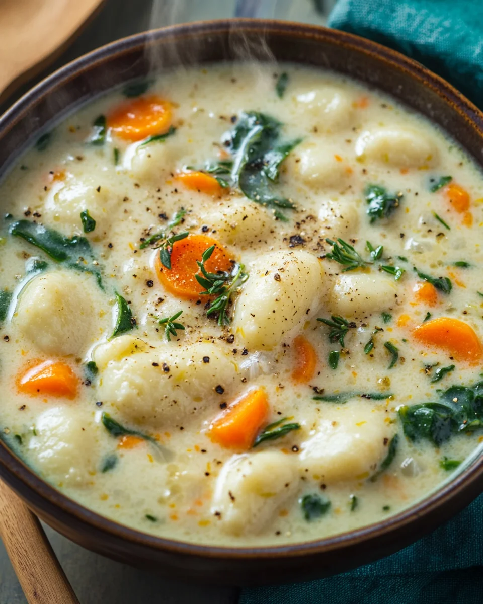 H&auml;hnchen-Gnocchi-Suppe