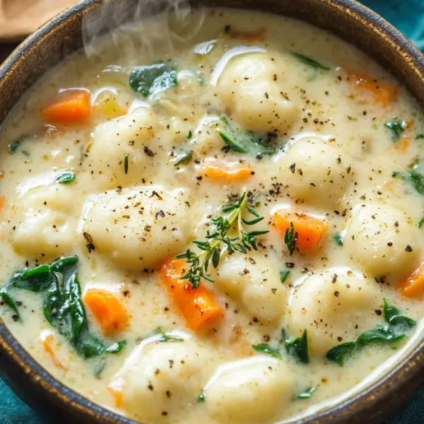 Hähnchen-Gnocchi-Suppe