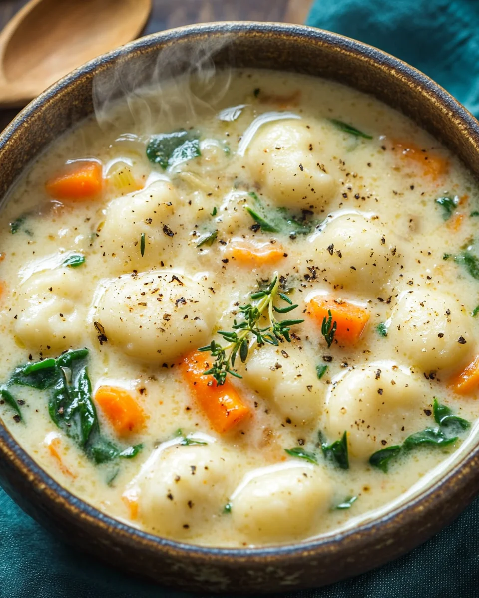 H&auml;hnchen-Gnocchi-Suppe