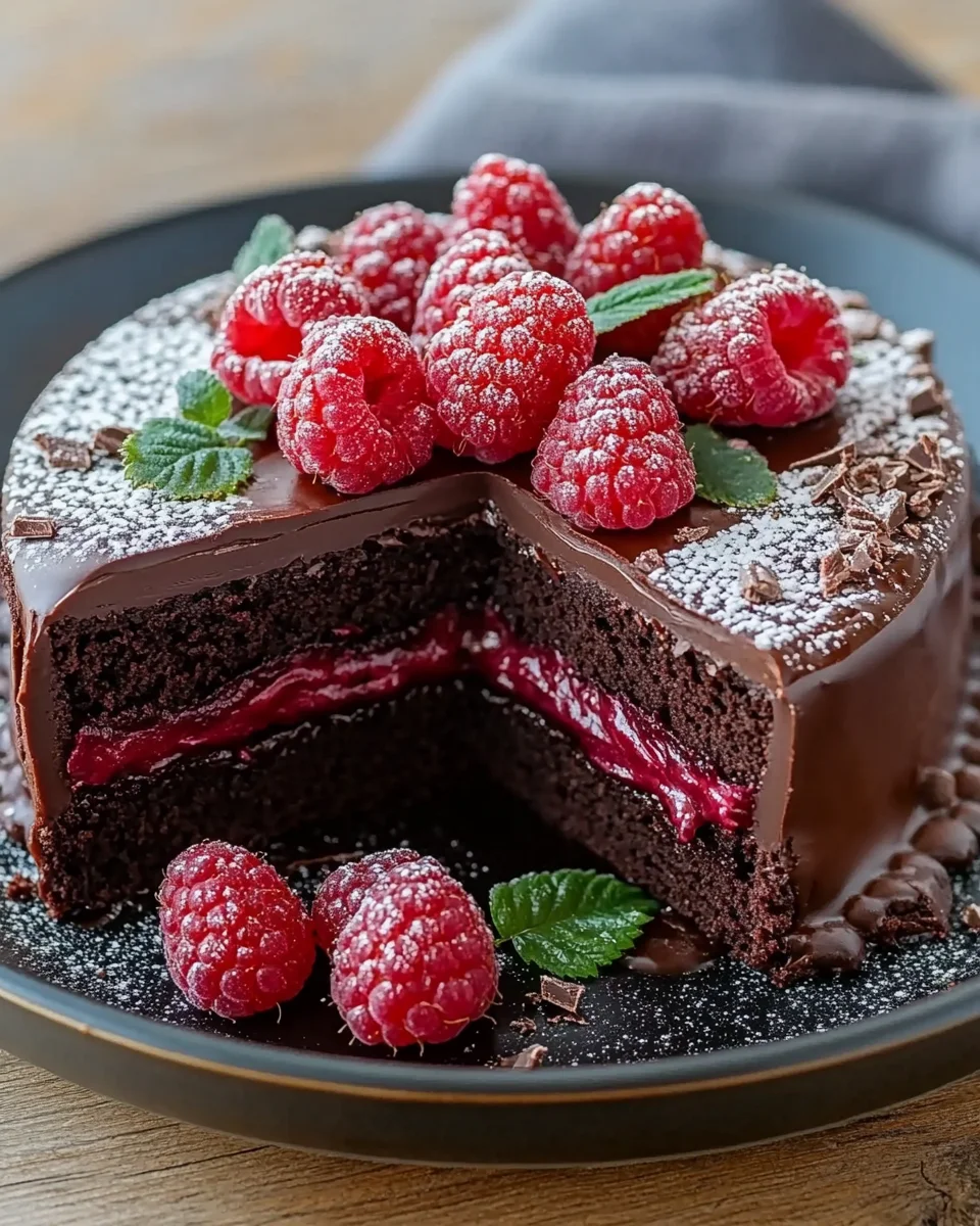 Himbeer Schoko Brownie Torte 24 Himbeer Schoko Brownie Torte