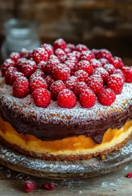 Himbeerkuchen mit Schokopudding