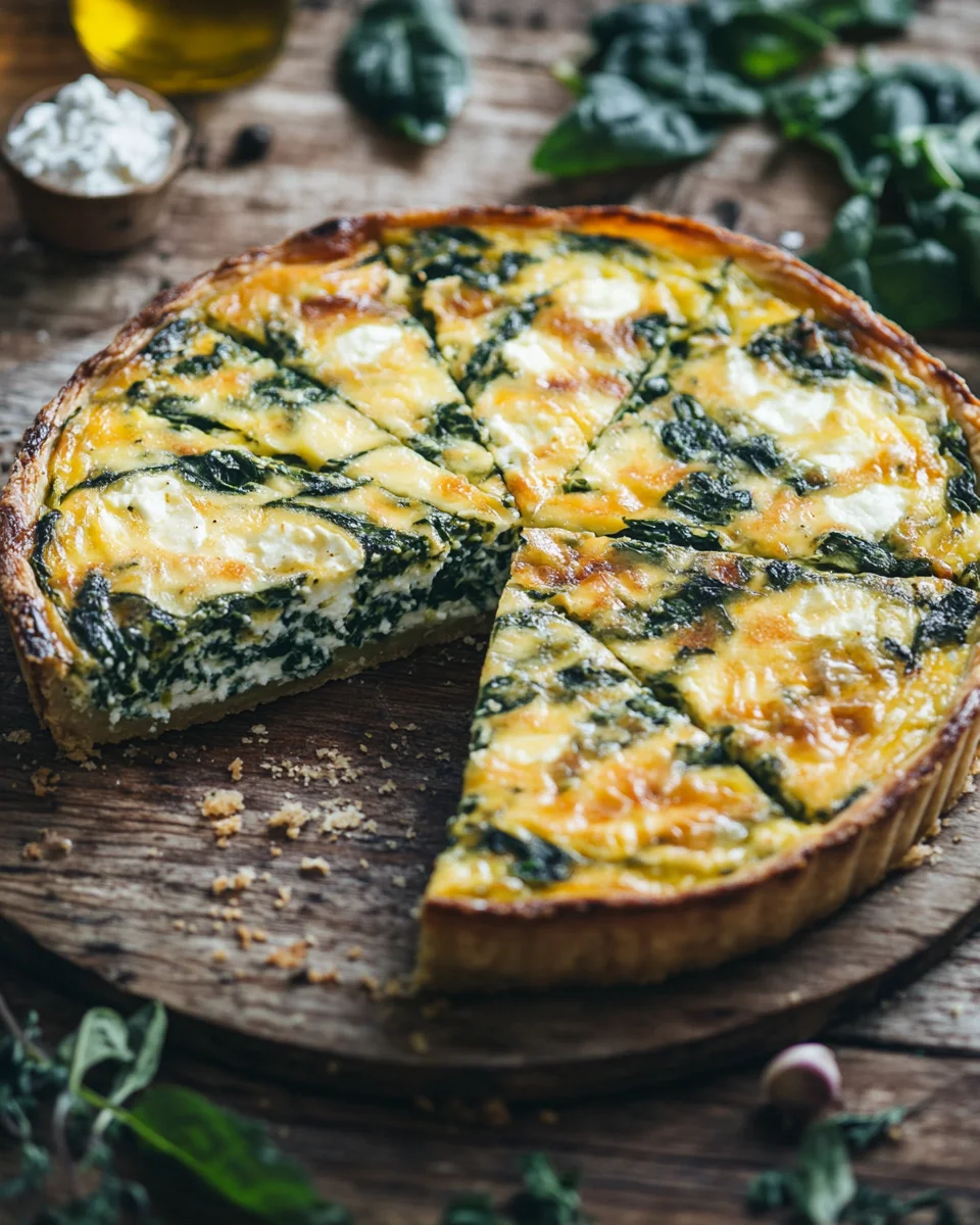 Hüttenkäse und Spinat Krustenlose Quiche 24 Hüttenkäse und Spinat Krustenlose Quiche