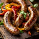 Italienische Wurst mit Paprika und Zwiebeln