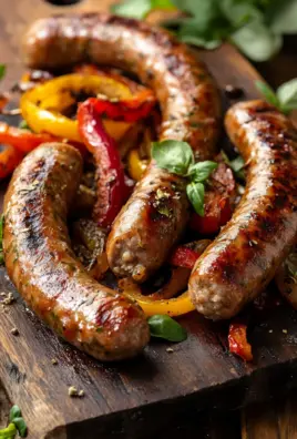Italienische Wurst mit Paprika und Zwiebeln