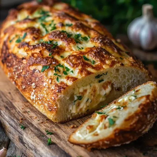 Käse-Knoblauchbrot zum Aufbacken