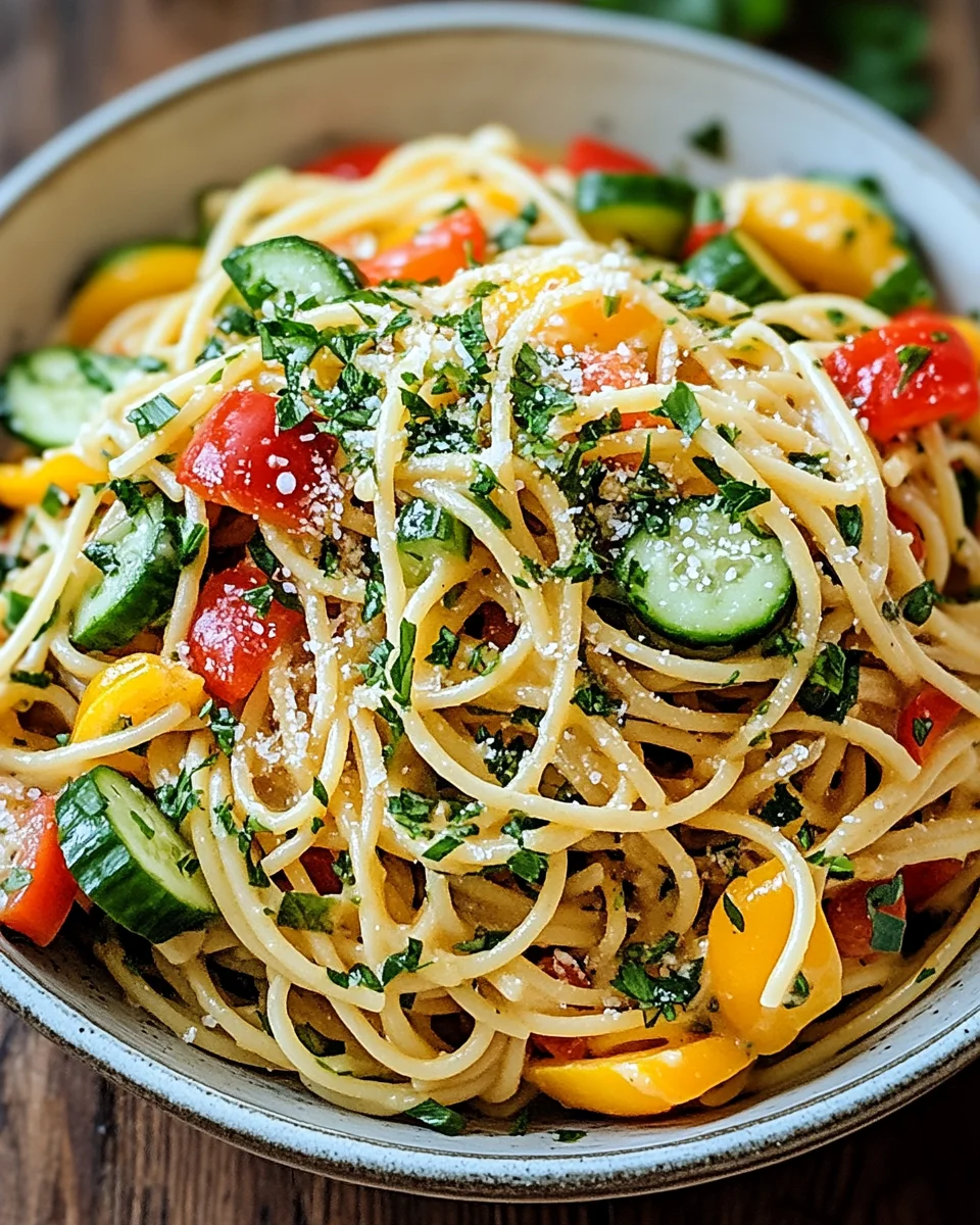 Kalifornischer Spaghetti-Salat