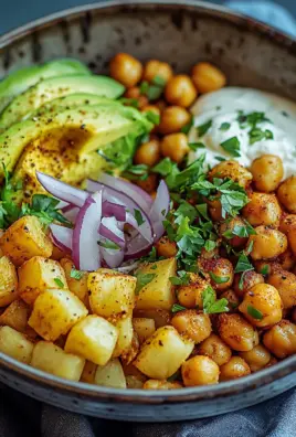 Kartoffel-Kichererbsen-Bowl