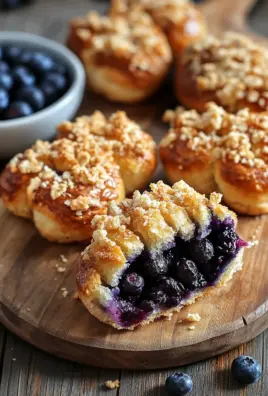 Kartoffelhörnchen mit Blaubeeren & Streuseln