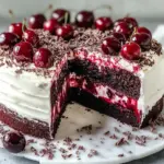 Kirschtorte mit Stracciatellacreme