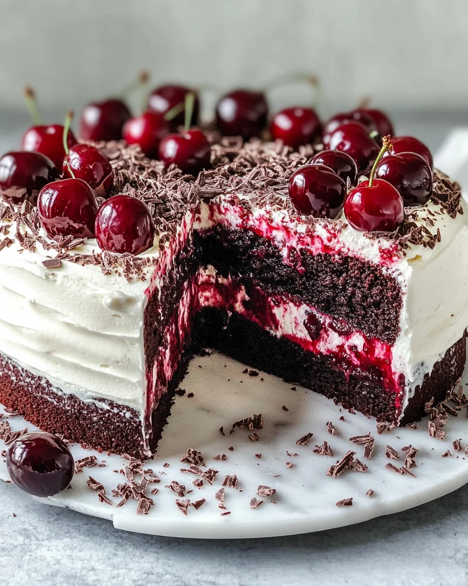 Kirschtorte mit Stracciatellacreme