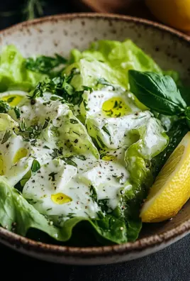 Kopfsalat mit Omas Sahne-Zitronen-Dressing