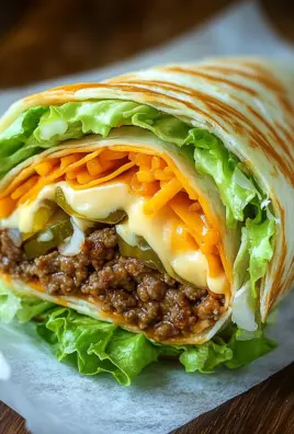 Low Carb Big Mac Rolle