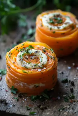 Möhrenrolle mit Frischkäse