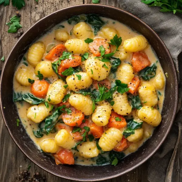 One Pot Gnocchi mit Rahmgemüse