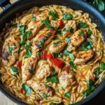 One Pot Orzo Pasta mit H&auml;hnchen