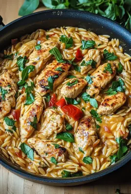 One Pot Orzo Pasta mit Hähnchen