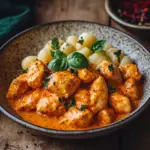Paprika-Sahne-H&auml;hnchen mit Gnocchi