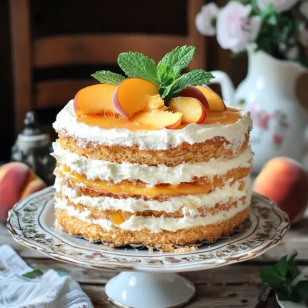 Pfirsich-Schmand-Kuchen Rezept